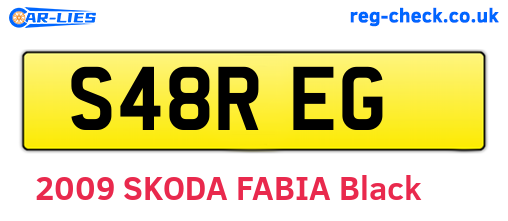 S48REG are the vehicle registration plates.