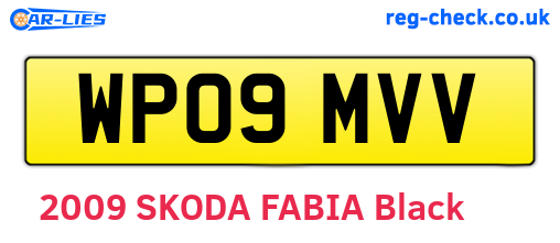 WP09MVV are the vehicle registration plates.