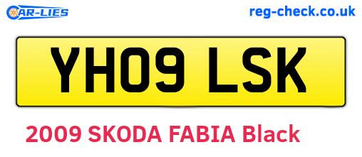 YH09LSK are the vehicle registration plates.