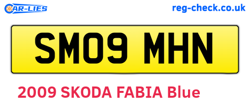 SM09MHN are the vehicle registration plates.