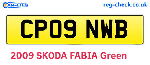 CP09NWB are the vehicle registration plates.