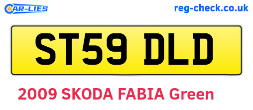 ST59DLD are the vehicle registration plates.