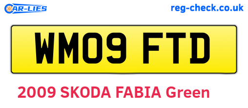 WM09FTD are the vehicle registration plates.