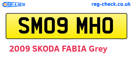 SM09MHO are the vehicle registration plates.