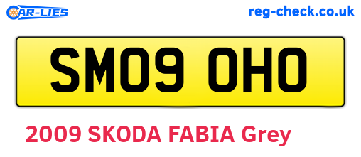 SM09OHO are the vehicle registration plates.
