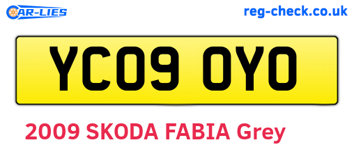 YC09OYO are the vehicle registration plates.