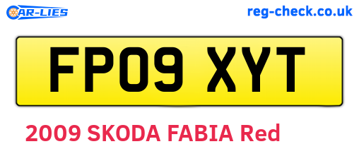 FP09XYT are the vehicle registration plates.