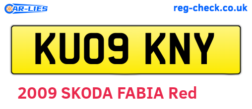 KU09KNY are the vehicle registration plates.