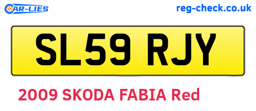 SL59RJY are the vehicle registration plates.