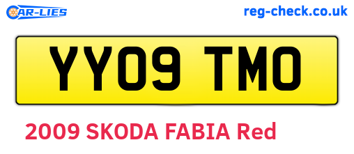 YY09TMO are the vehicle registration plates.