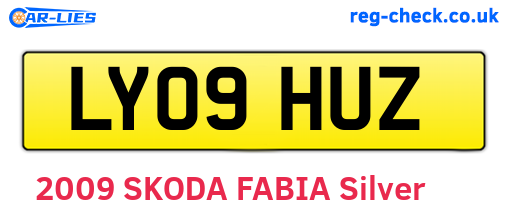 LY09HUZ are the vehicle registration plates.