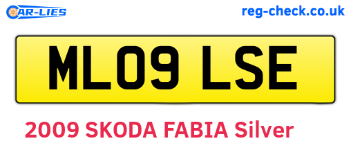 ML09LSE are the vehicle registration plates.