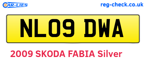 NL09DWA are the vehicle registration plates.