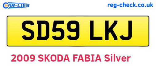 SD59LKJ are the vehicle registration plates.