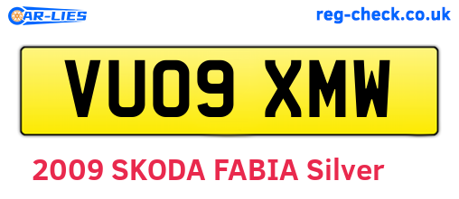 VU09XMW are the vehicle registration plates.