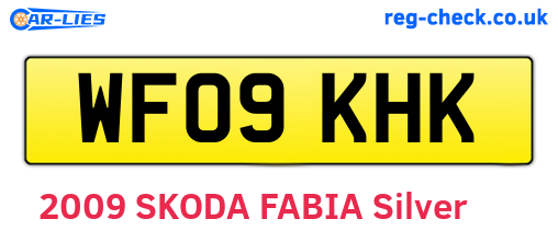 WF09KHK are the vehicle registration plates.