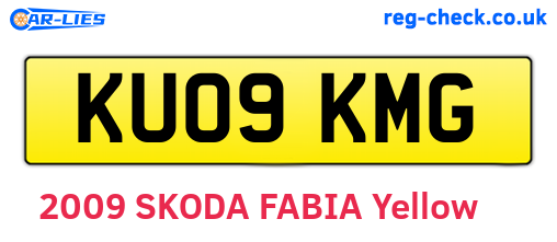 KU09KMG are the vehicle registration plates.