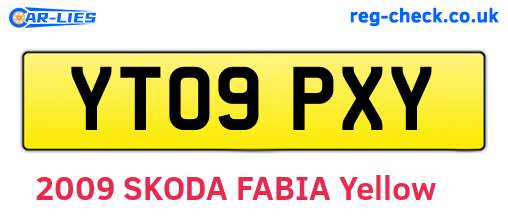 YT09PXY are the vehicle registration plates.