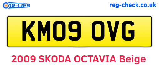 KM09OVG are the vehicle registration plates.