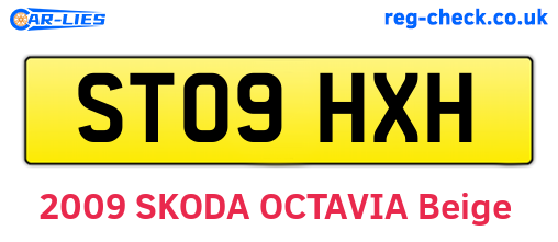 ST09HXH are the vehicle registration plates.