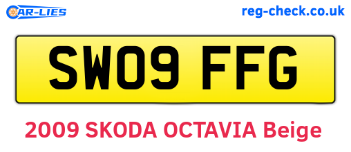 SW09FFG are the vehicle registration plates.
