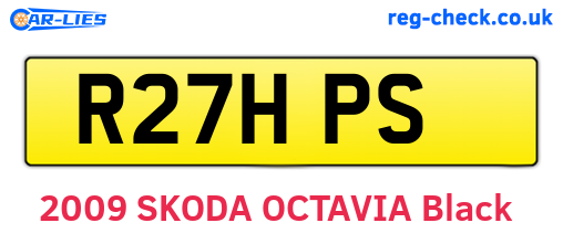 R27HPS are the vehicle registration plates.