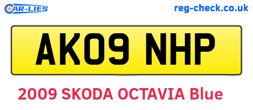 AK09NHP are the vehicle registration plates.
