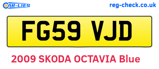 FG59VJD are the vehicle registration plates.