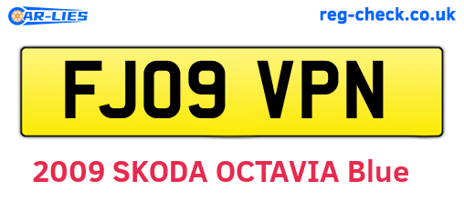 FJ09VPN are the vehicle registration plates.