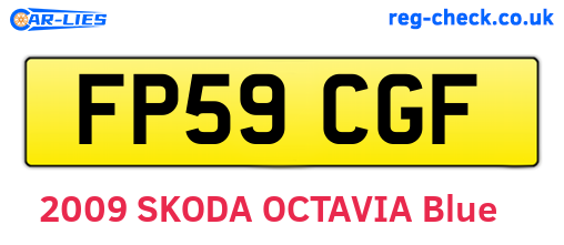 FP59CGF are the vehicle registration plates.