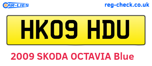 HK09HDU are the vehicle registration plates.