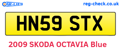 HN59STX are the vehicle registration plates.