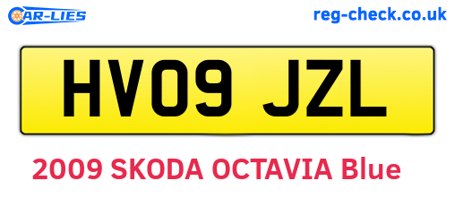 HV09JZL are the vehicle registration plates.