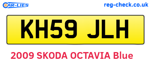 KH59JLH are the vehicle registration plates.