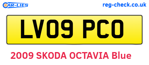 LV09PCO are the vehicle registration plates.