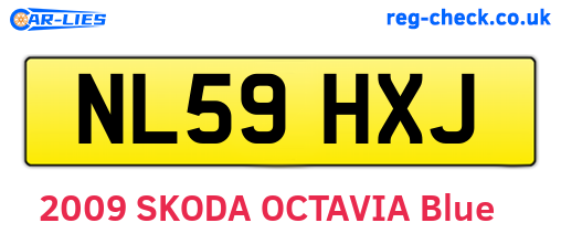 NL59HXJ are the vehicle registration plates.