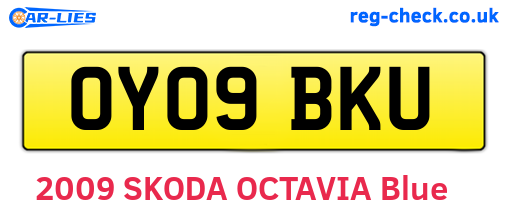 OY09BKU are the vehicle registration plates.