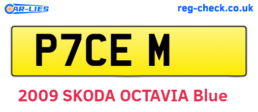 P7CEM are the vehicle registration plates.