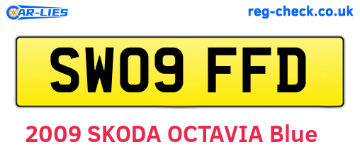 SW09FFD are the vehicle registration plates.