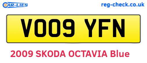 VO09YFN are the vehicle registration plates.