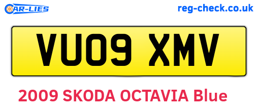 VU09XMV are the vehicle registration plates.
