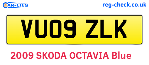 VU09ZLK are the vehicle registration plates.