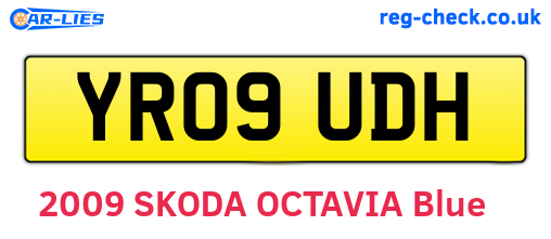 YR09UDH are the vehicle registration plates.