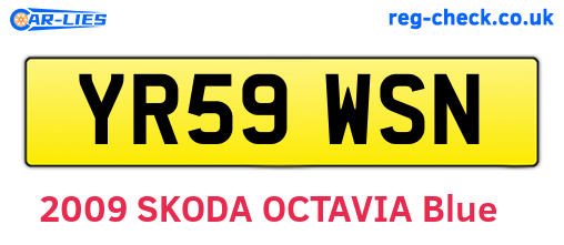 YR59WSN are the vehicle registration plates.