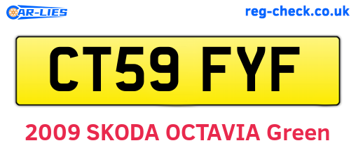 CT59FYF are the vehicle registration plates.