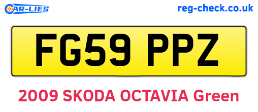 FG59PPZ are the vehicle registration plates.