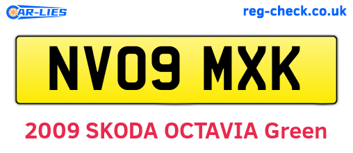 NV09MXK are the vehicle registration plates.