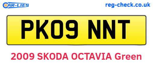 PK09NNT are the vehicle registration plates.