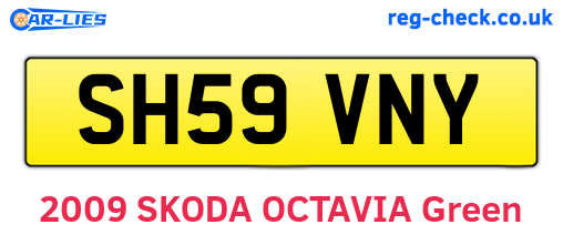 SH59VNY are the vehicle registration plates.