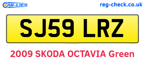 SJ59LRZ are the vehicle registration plates.